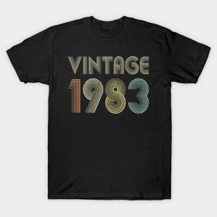 37th Birthday Gift Vintage 1983 Classic Men Women 37 Years T-Shirt